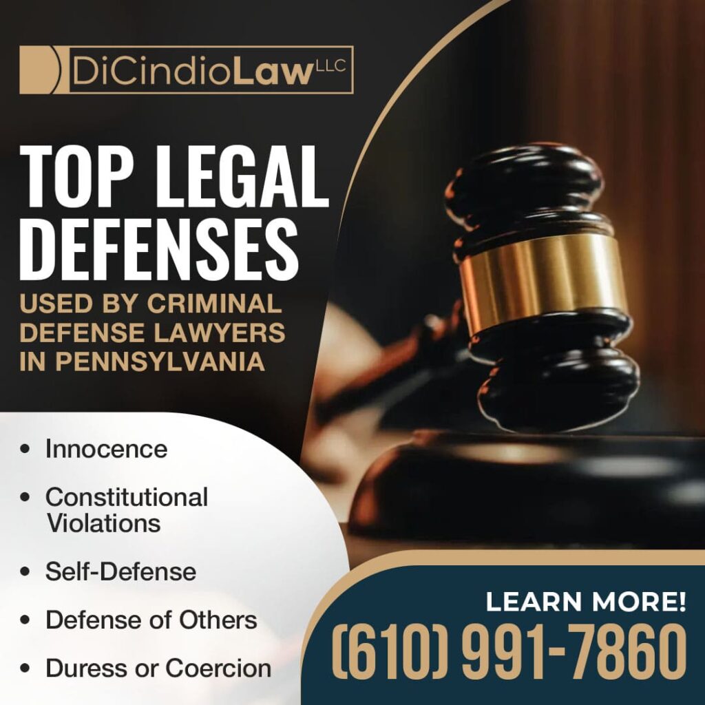 Top legal defenses used by criminal defense lawyers in pennsylvania 1