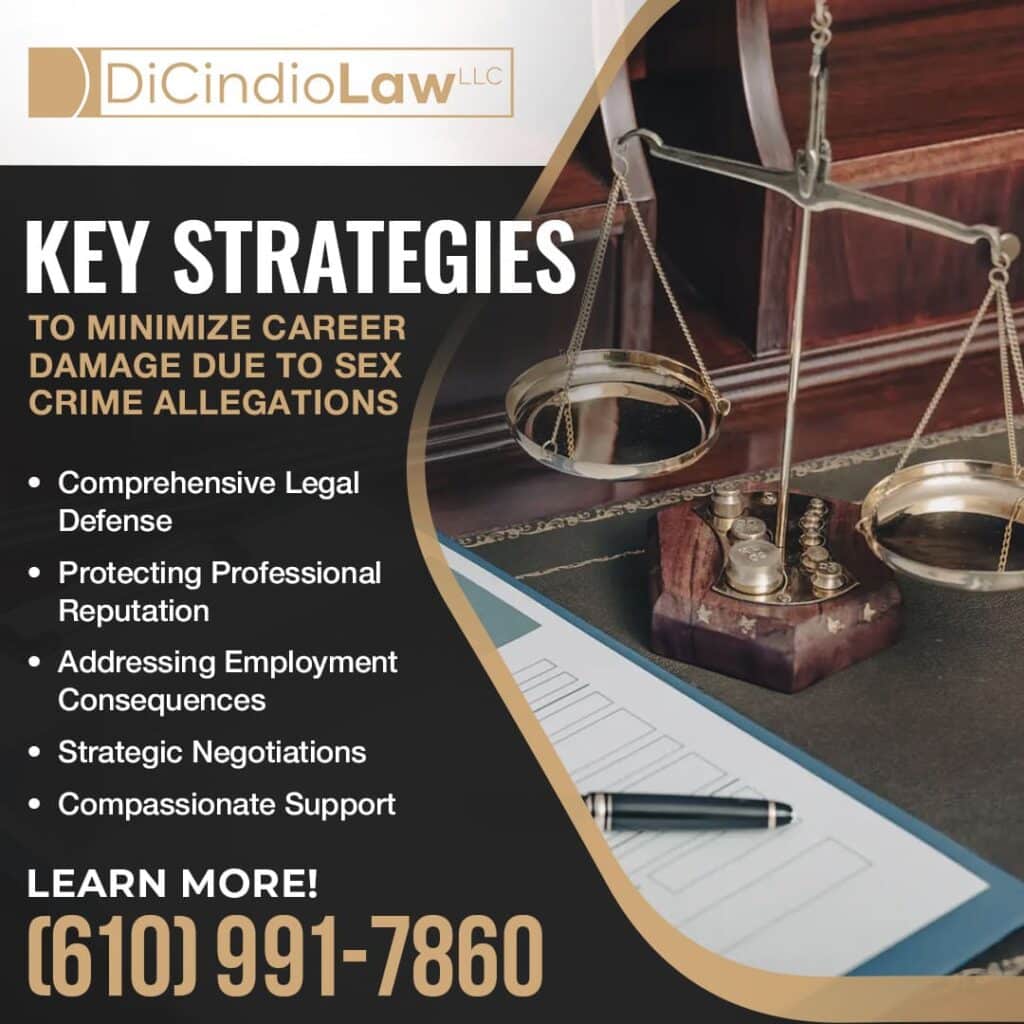 key strategies to minimize career damage due to sex crime allegations